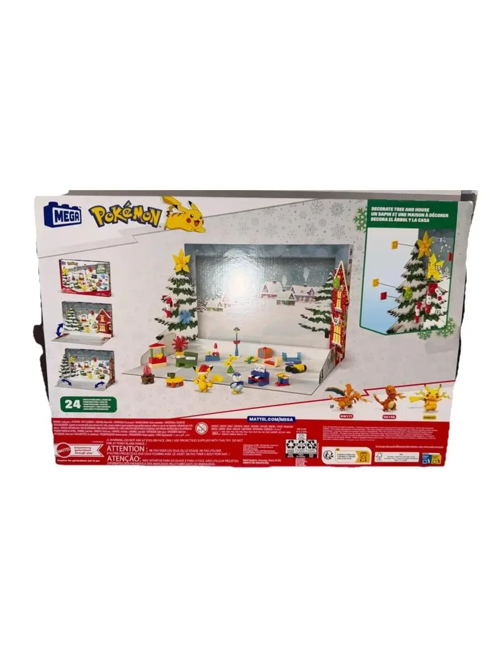 MEGA Construx Pokémon Building Toys Set Holiday Advent Calendar 202 Piece NEW